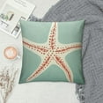 thumbnail image 2 of COMIO  Starfish Pillow Covers Summer Nautical Marine Cushion Cover Pillowcases Oecan Theme Coastal Throw Pillow Cover Outdoor Decor for Couch Sofa Bed, 2 of 5