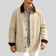 thumbnail image 6 of Rvwovn Barn Jacket for Men, Button Down Vintage Casual Work Jakcet with Large Patch Pockets, Spring Fall Outdoor Wear, 6 of 8