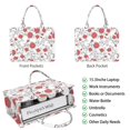 thumbnail image 2 of Large Capacity Tote Bag,Pioneer Flower Floral Print Pattern Handbag Fashion Luxury Tote Bag,15.7"x13"x 5.1" Inches,Laptop Compatible, 2 of 6
