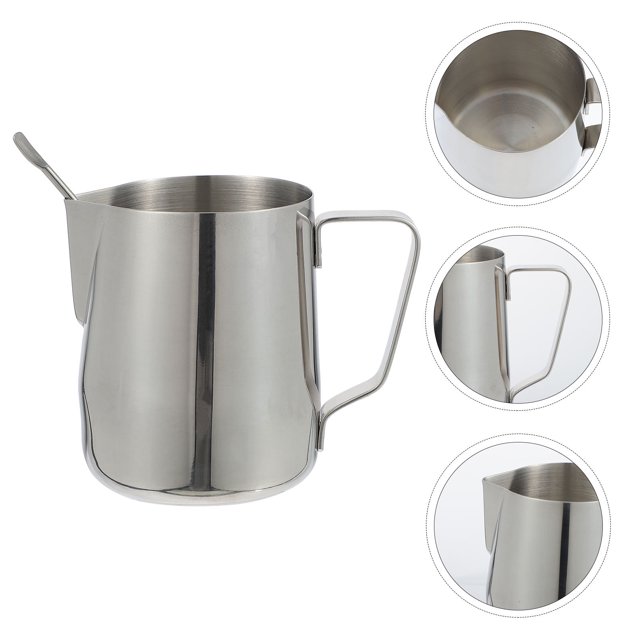 FENGGUIQU Pitcher Cup Para Café En Acero Inoxidable Con Ergonómico Y Resistente