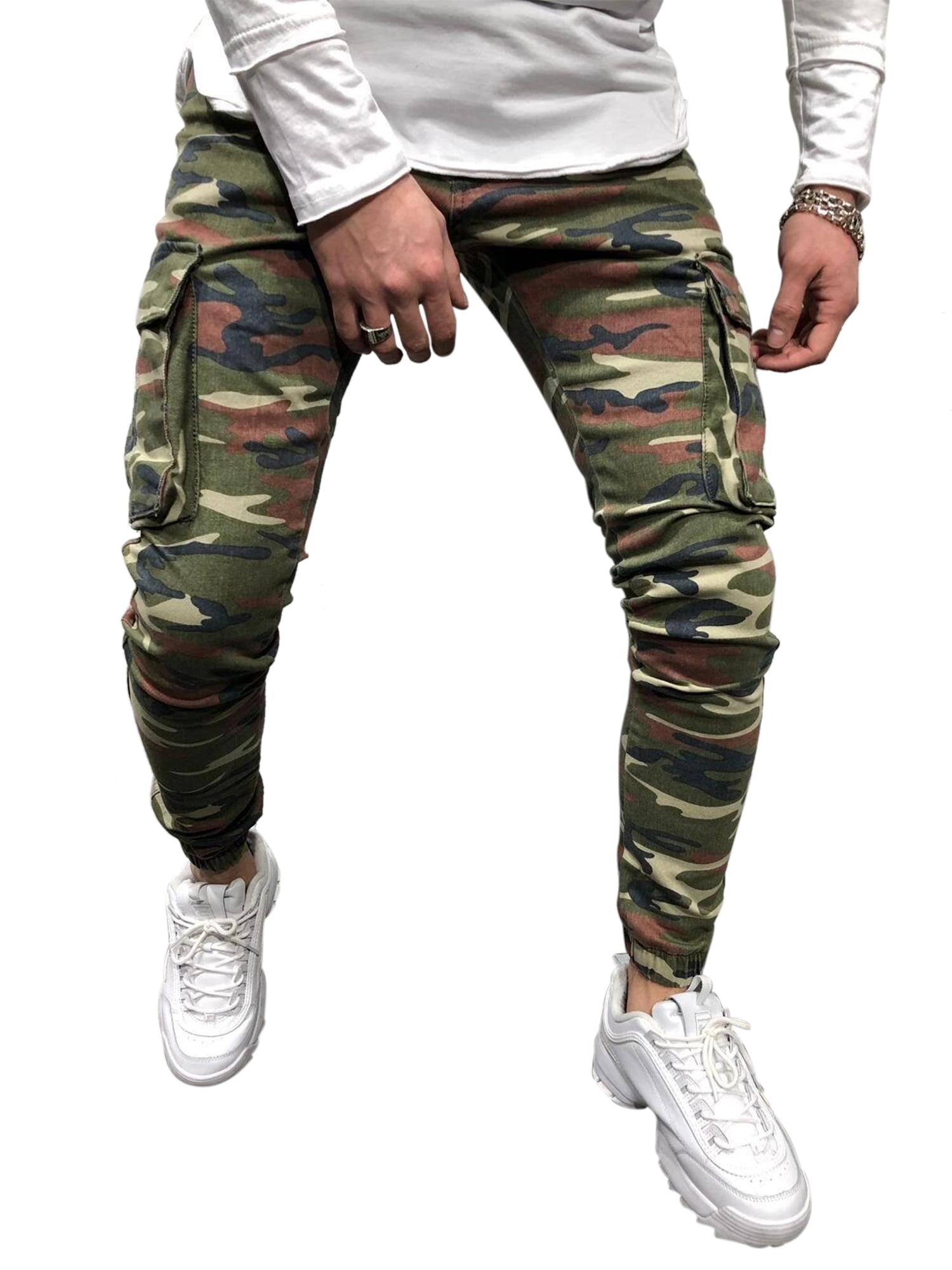 Causal Skinny Biker Hip Hop Pants Cool 