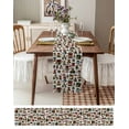 thumbnail image 6 of Table Runners 36 Inches Long Dress Scarves, Christmas Bells Farmhouse Kitchen/Dining Table Runner, Short Coffee Tablerunners, Xmas Snowflake Snowman Botanical 13x36 Inch, 6 of 7