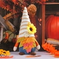 thumbnail image 5 of Antqov Thanksgiving Faceless Fall Gnomes Dolls Ornaments Holiday Decorations Sunflower Maple Leaf Rudolf Fall Decor for Party Home Tabletop Supplies Gifts, 5 of 6