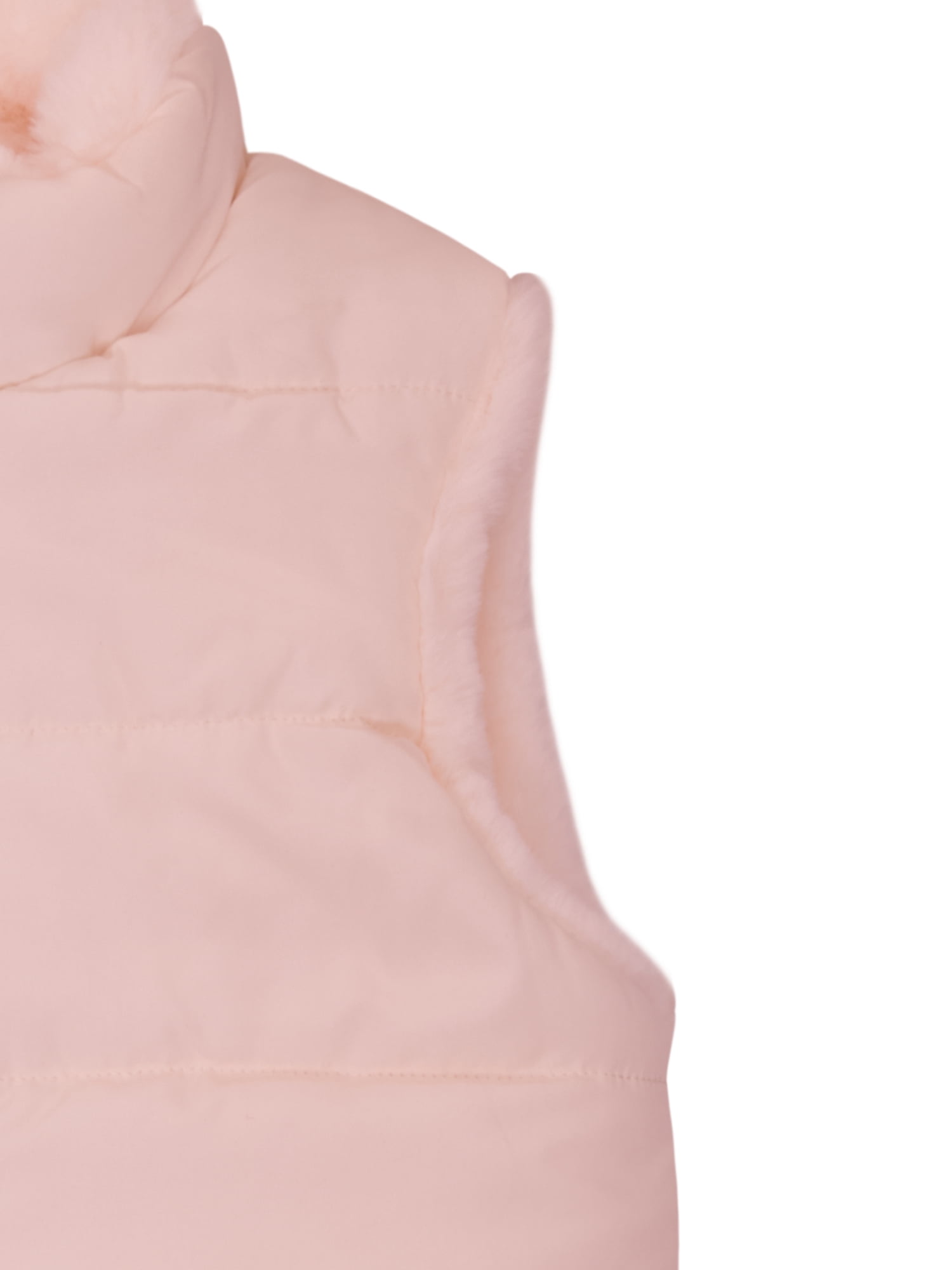 Wonder Nation Toddler Girl Reversible Faux Fur Vest, Sizes 12M-5T