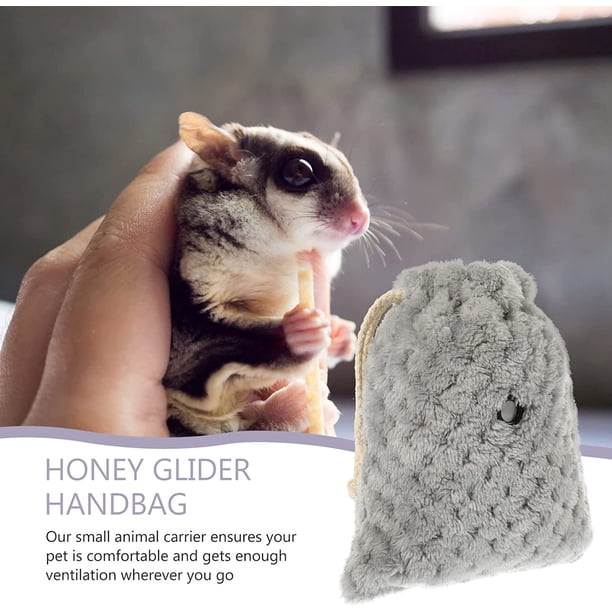 Saco de Dormir con Dise?o de Cordón, para Pet Glider Saco de Dormir de Jaula de Animales Peque?os, Gris, 1 UNIDS