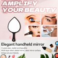 thumbnail image 7 of RAGUPEL Hand Mirrors with Handle,Raindrop Mirror 6.3"*3.3"*0.8" Small Mirror,Leaf Shape Hand Mirrors with Handle,Black, 7 of 7