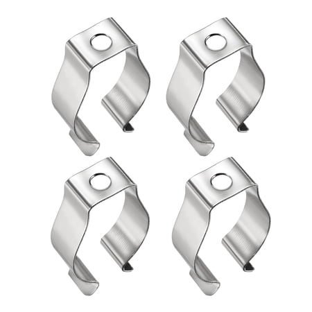 YXQ T8 LED Light Tube Clips - 30 Pack Nickel-Plated Steel Holders | No-Screw Mounting For Shop Lights