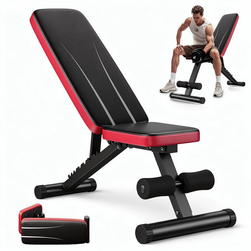 FED Fitness Nicepeople Foldable Weight Bench, 660 Lb Capacity photo 1