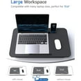 thumbnail image 4 of Lap Desk - Portable Laptop Stand & Stand, Fits Up to 17.3 in, Washable Cushion, Built-in Phone Holder & Mouse Pad - Gaming, Eating, Writing, Working on Bed, Couch,Floor, 4 of 6