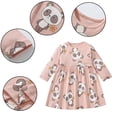 thumbnail image 1 of LYMAYTER Robe Décontractée pour Filles Tout-Petits Mignonne Robe Chandail Dessin Animé pour Enfants Printemps Automne Manches Longues 2-7 Ans, 1 of 7