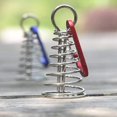 thumbnail image 4 of 6 Pcs Octopus Wind Rope Fixing Buckle (Red), Deck Anchor Nail, Aluminum Tent Pile with Spring Buckle, Sunshade Anchor Weave Pile and Outdoor Wooden Deck Board with Hooks and loops for camping, 4 of 5