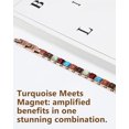 thumbnail image 6 of Wollet Magnetic Copper Turquoise Bracelet for Women with 3800 Gauss Magnets, 6 of 9