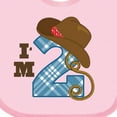thumbnail image 4 of Inktastic 2nd Birthday Cowboy I'm 2 Two Year Old Boys or Girls Baby Bib, 4 of 4