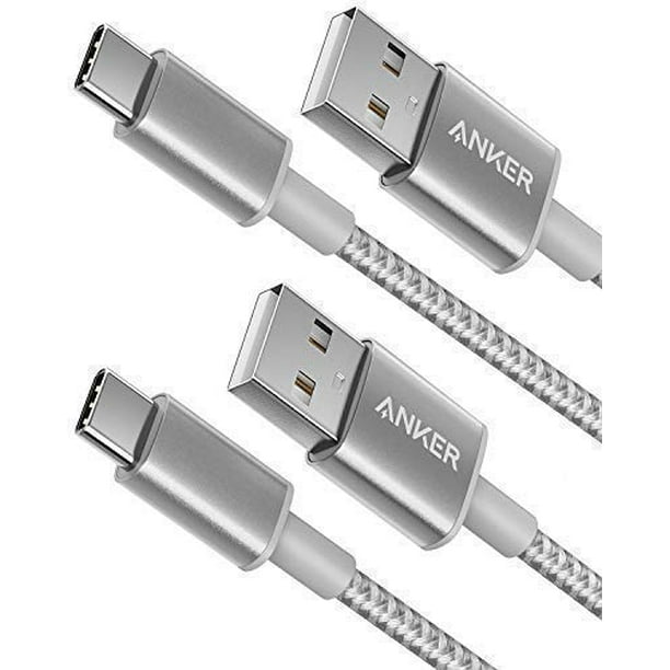 USB Type C Cable, Anker [2Pack, 6Ft] Premium Nylon USBC to USBA Fast