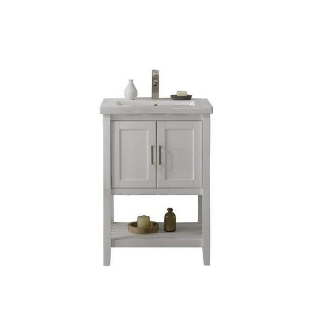 Legion Furniture WLF9024-W Vanité d'Évier Blanc de 24 Po