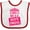 White and Red, variant on Inktastic Girls Rule, Boys Drool Girls Baby Bib