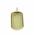 thumbnail image 2 of real 10k yellow Gold solid dog tag Pendant charm shiny fine gift jewelry 6.7g, 2 of 10