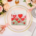 thumbnail image 4 of PEIBang 20Pcs Valentine’s Day Heart Paper Napkins,Disposable Paper Napkins Romantic Guest Towels for Valentine Anniversary Home Kitchen Party Supplies, 4 of 6