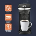 thumbnail image 4 of Newhouse Hardware Single-Serve Coffee Maker with Reusable Pod, K-Cup Compatible, Adjustable Strength, 14 oz Reservoir, Black (NHCM-001-K), 4 of 7