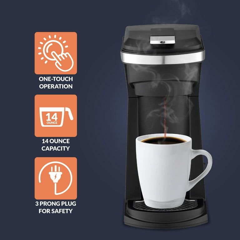 Newhouse Hardware, Single-Serve Coffee Maker, NHCM-001-K, Black