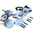 thumbnail image 1 of braveheart Kitchen Pretend Toys Set for Kids Pots and Pans Educational Kitchen Toy Kitchen Accessories Blue, 1 of 9