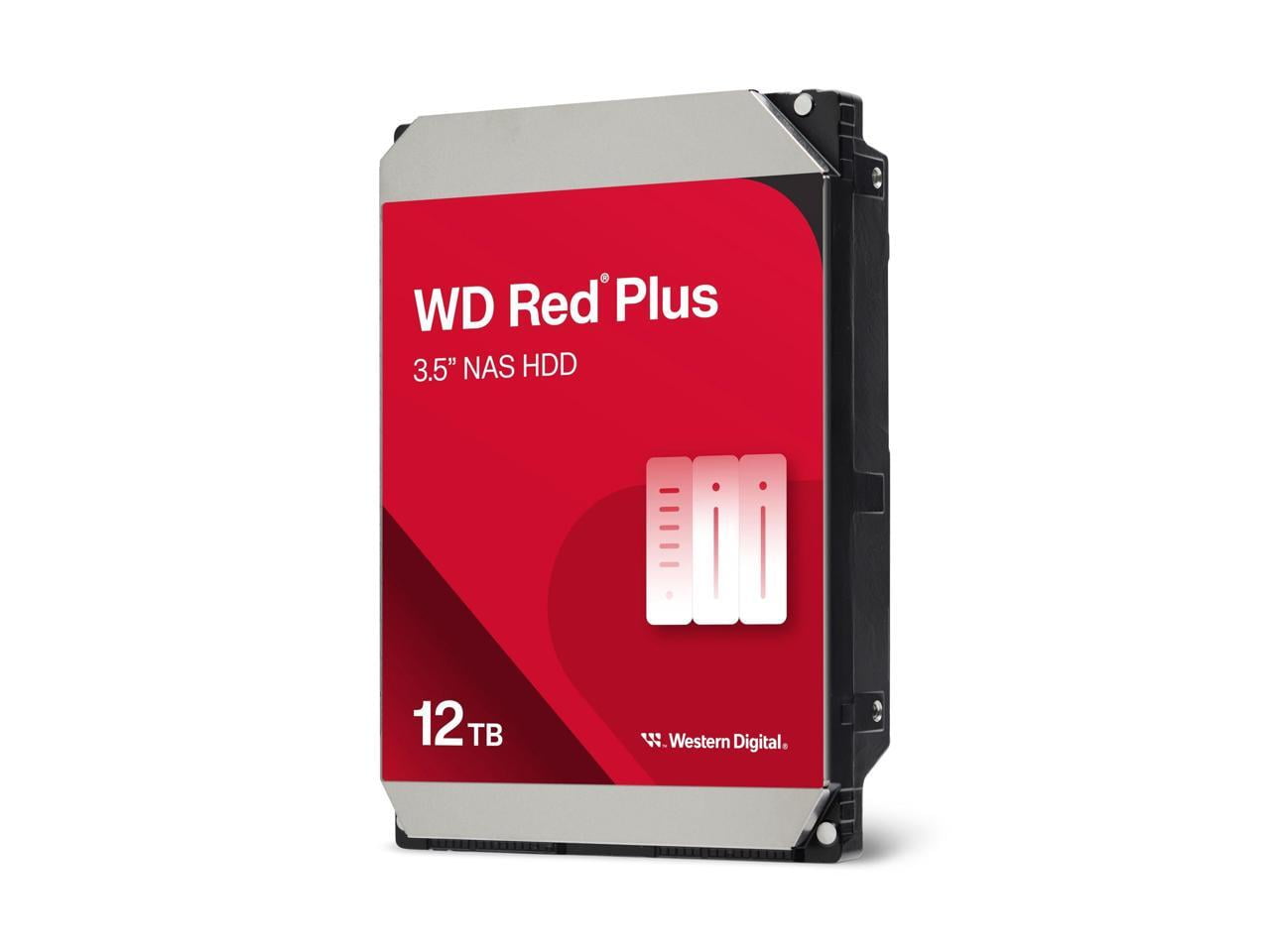WD RED HDD ハードディスク 12TB WD120EFGX Western Digital 12TB WD Red Plus NAS SATA HDD, 3.5