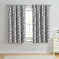 thumbnail image 3 of Better Homes & Gardens Leaves Rod Pocket Blackout Curtain Panel, 1-Piece, Black, 50" W x 63" L, 3 of 7