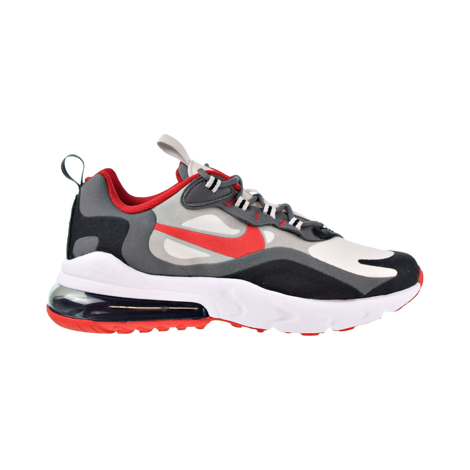 Nike Air Max 270 React Big Kids' Shoes Black-University Red-Iron Grey  bq0103-013