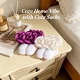 thumbnail image 4 of TELOLY 2Pairs Kids Socks,6-8 Years Old Ruffle Socks,Ankle Length Lace Socks,Style3,18-20Cm, 4 of 4
