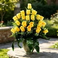 thumbnail image 4 of Artificial Cemetery Flowers, Gravesite Decoration Roses, Memorial Bouquets with Cemetery Vase, Vibrant and Long-Lasting Colors B ZZyuan, 4 of 6