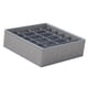 thumbnail image 5 of Caja de almacenamiento para ropa interior y calcetines, contenedor de almacenamiento para baño, versátil, fácil de limpiar, organizador de cajones par Grid gris claro 24, 5 of 9