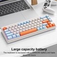 thumbnail image 3 of Estbridge  Wireless Mechanical Keyboard 68 Keys Mini Office Keyboard Tri-mode Bt5.0/2.4ghz/usb-c Wireless Gaming Keyboard for Windows Laptop Pc Gamer, 3 of 10