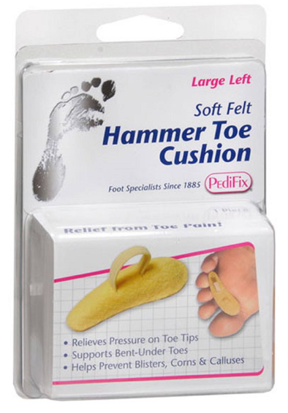 PediFix Hammer Toe Cushion Felt 1/Pack Large Left - image 2 of 2