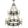 thumbnail image 5 of Meyda Tiffany 145918 Toscano 15 Light 48" Wide Taper Candle Ring Chandelier - Rust /, 5 of 7