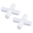 thumbnail image 1 of Unique Bargains 40mm(1.57') Cross Shape PTFE Magnetic Stirrer Mixer Stir Bar White 2 Pack, 1 of 6