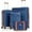 Dark Blue, variant on Luggage Sets 5 count, Suitcases with Wheels, Hardshell Suitcase Set, ABS Carry Luggage Set with TSA Lock, Travel Luggage