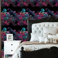thumbnail image 6 of Peel and Stick Wallpaper Leopard Surrounded by Exotic Blooms Shadows Wall Mural 23.6in x 9.8ft Self Adhesive Removable Wall Paper Renter Friendly Wallpaper for Bedroom Cabinets Maximalism Decor, 6 of 8