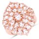 thumbnail image 1 of 18K Rose Gold Plated 4.55 Carat Genuine Morganite .925 Sterling Silver Ring QJ Model, 1 of 3