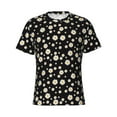 thumbnail image 3 of Naloa Daisy Men's T-Shirt Sport T-shirt Men's Basic Tee Casual Men's Shirt, Round Neck, Short Sleeves - X-Large, 3 of 5