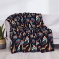thumbnail image 3 of Yiaed Colorful Mushrooms in Doodle Style Print Blanket Throw Blanket Soft Cozy Flannel Blanket for Home Bed Sofa Couch Chair-50"x40", 3 of 6