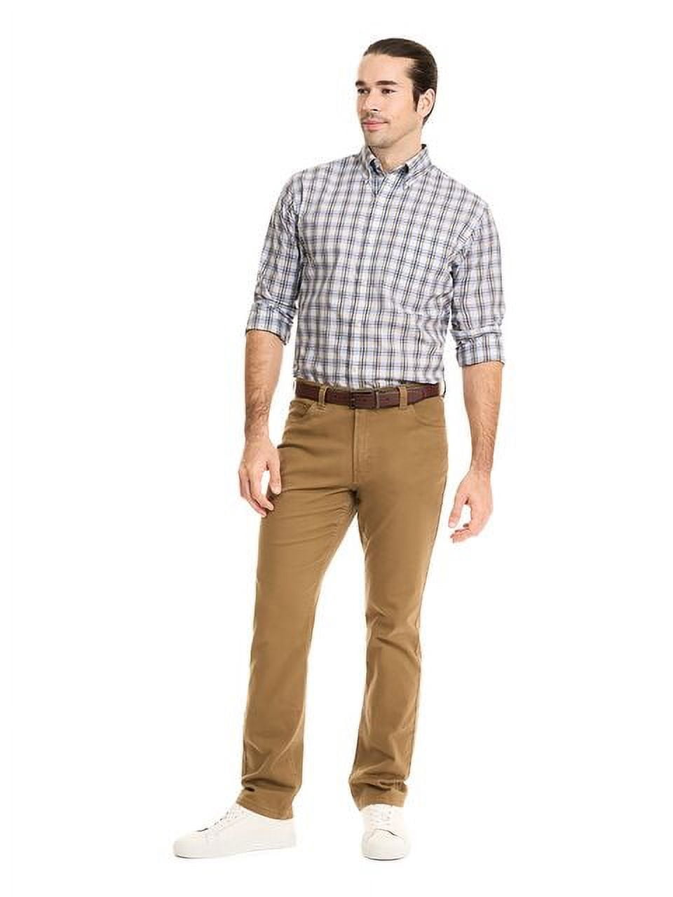Arrow Men’s Hamilton Plaid Button Down Dress Shirt with Long Sleeves