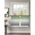thumbnail image 7 of Sheer Curtains 2 Panels Set, Sage Green and Grey Ombre Color Gradient Window Sheer Curtains for Living Room/Bedroom, Light Filtering Rod Pocket Voile Drapes, 52" W x 54" L, 7 of 7