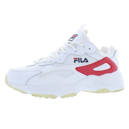 Fila Ray Tracer Mens Shoes Size 9, Color: White/File Red