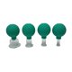 thumbnail image 2 of Qarigey Herramienta de ventosas de 4 piezas, accesorios de tratamiento para el hogar, cuidado Personal, tazas de terapia corporal segura para hombres y Tratamientos faciales Verde Qarigey CE013668-08, 2 of 6