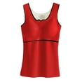 thumbnail image 1 of Sonducket Ropa interior térmica para niña, chaleco básico de fibra acrílica grueso de alta elasticidad para mantener el calor, Camisetas sin mangas Rojo 2XL, 1 of 6