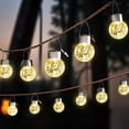 thumbnail image 7 of 6PK Outdoor Hanging Solar Lights Solar Powered Crackle Glass Ball Lights Waterproof Tree Hanging Outdoor Globe Lights with Hook and Clip for Garden Balcony Patio, 7 of 7