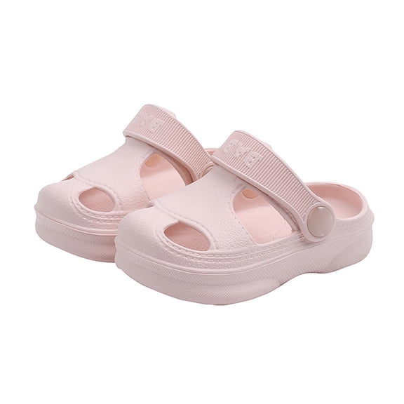 Odeerbi Girls Slippers Summer Baby Hole Shoes Children Non-slip Soft Floor Old Boys Girl Beach Sandals