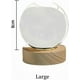 thumbnail image 5 of 3D Crystal Ball Night Light with Wooden Base, Birthday Flower Planet Night Light, USB LED Table Lamp (A1), 5 of 5