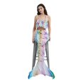 thumbnail image 2 of Swimsuits for Women Mermaid Performance 3 Piece Set with Fish Tail Design Ruffled Top Yellow Women Bathing Suits XL, 2 of 3