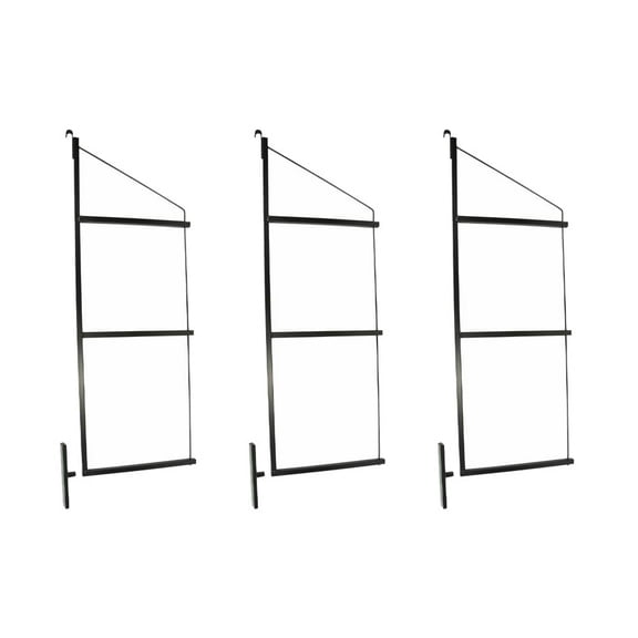 Cargo Shipping Container Shelving Bracket, 3 Levels, 24" (D) x 60" (H) (3 Pack)
